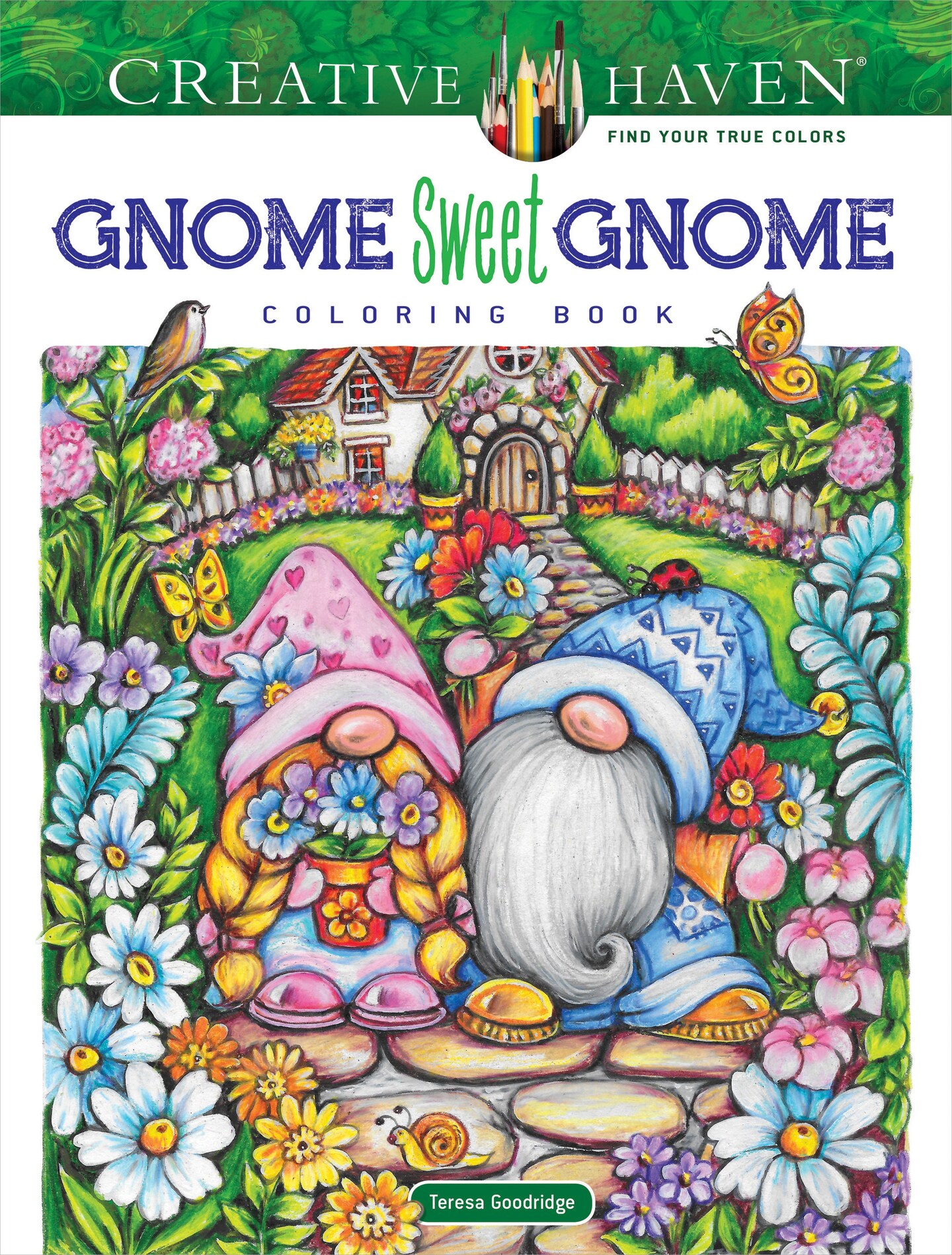 Creative Haven: Gnome Sweet Gnome Coloring Book-