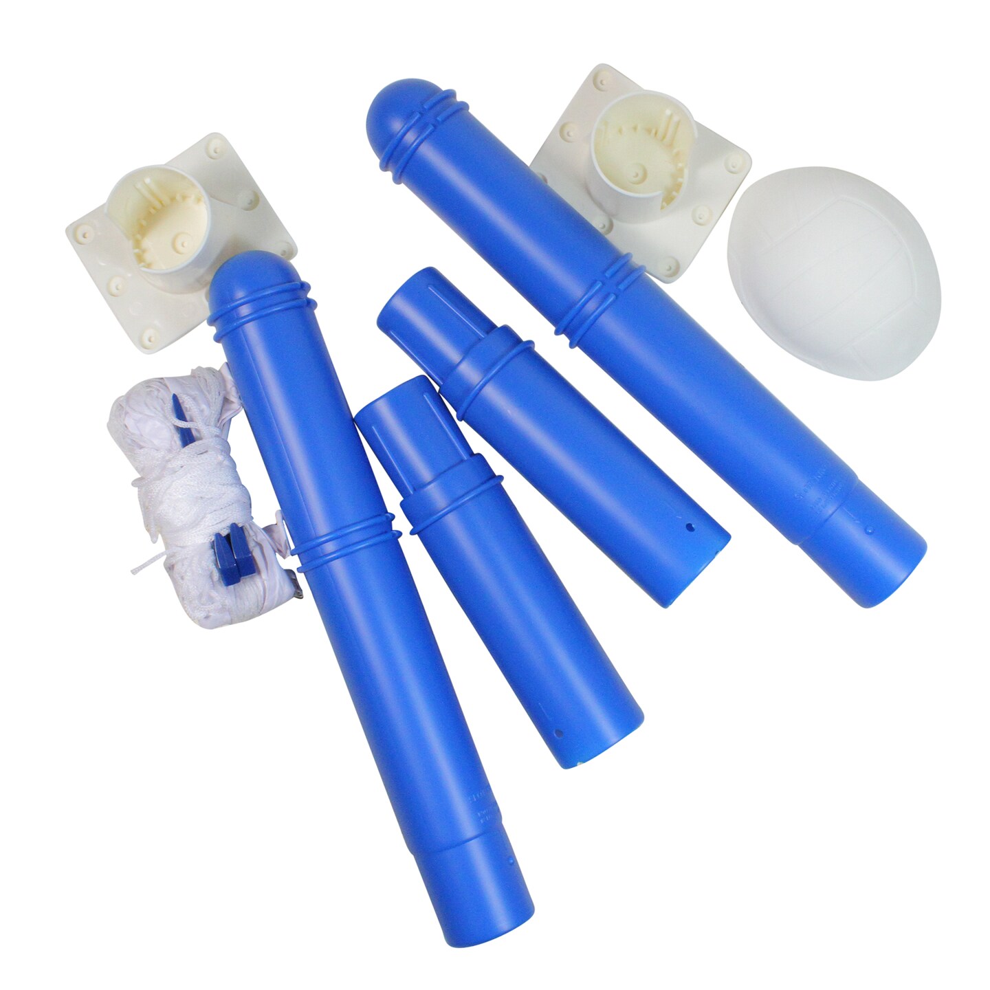 Swim Central 22.5" White and Blue Water Sports Volleyball Swimming Pool Game