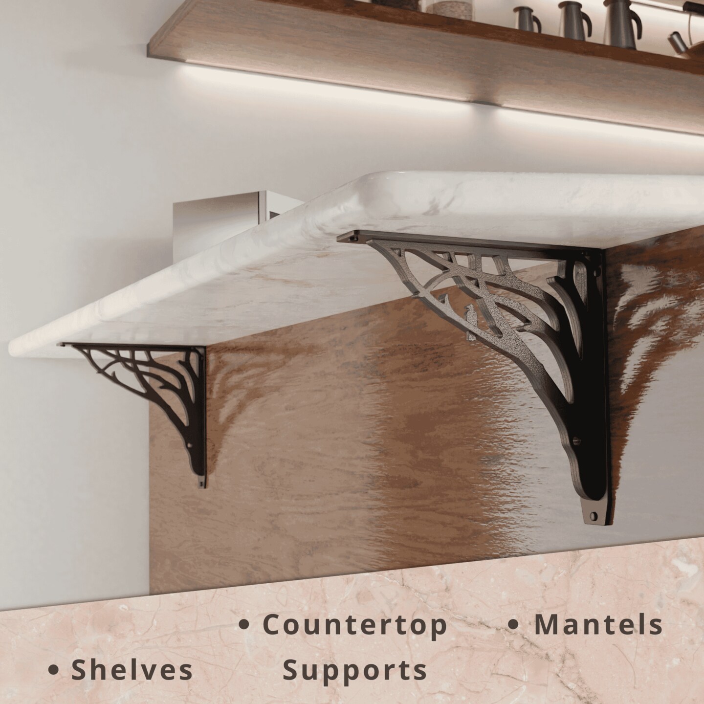 Starby Decorative Heavy Duty Steel Brackets