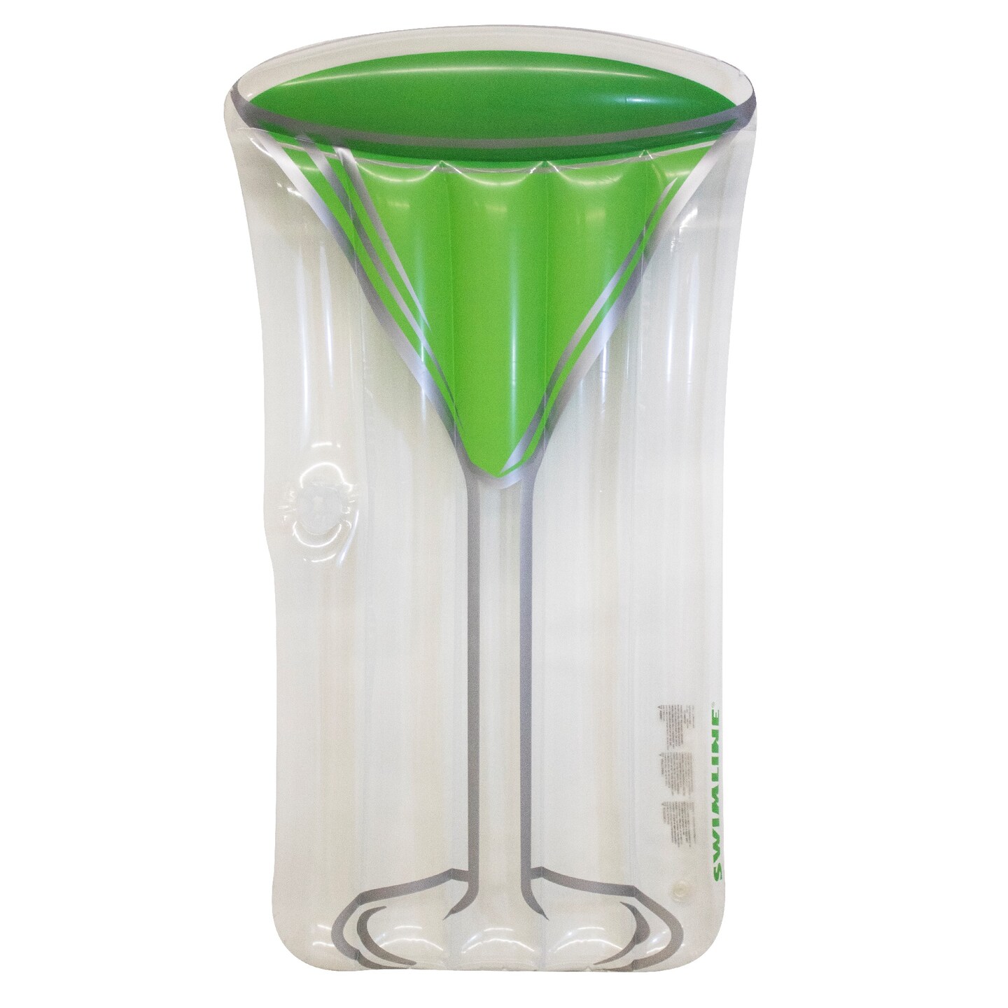 Swim Central 67&#x22; Inflatable Transparent Green and Clear Swimming Pool Float