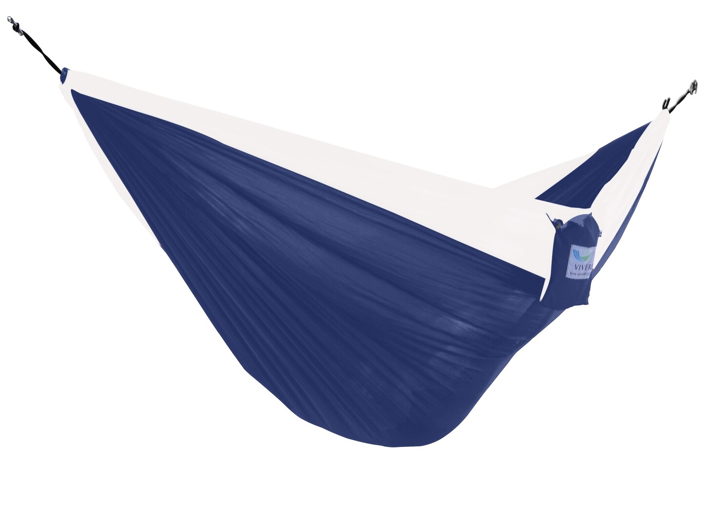 The Hamptons Collection 128" Blue and White Heavy Duty Lightweight Traveler’s Nylon Hammock