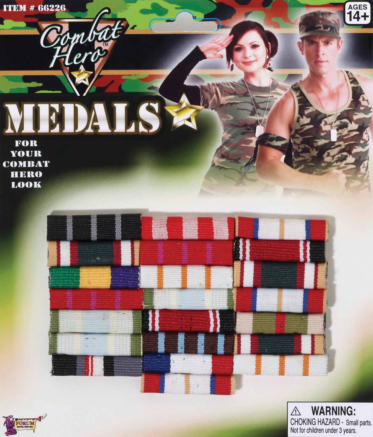 The Costume Center Club Pack of 22 Vibrantly colored Combat Bars Unisex Adult Halloween Costume Accessory - One Size