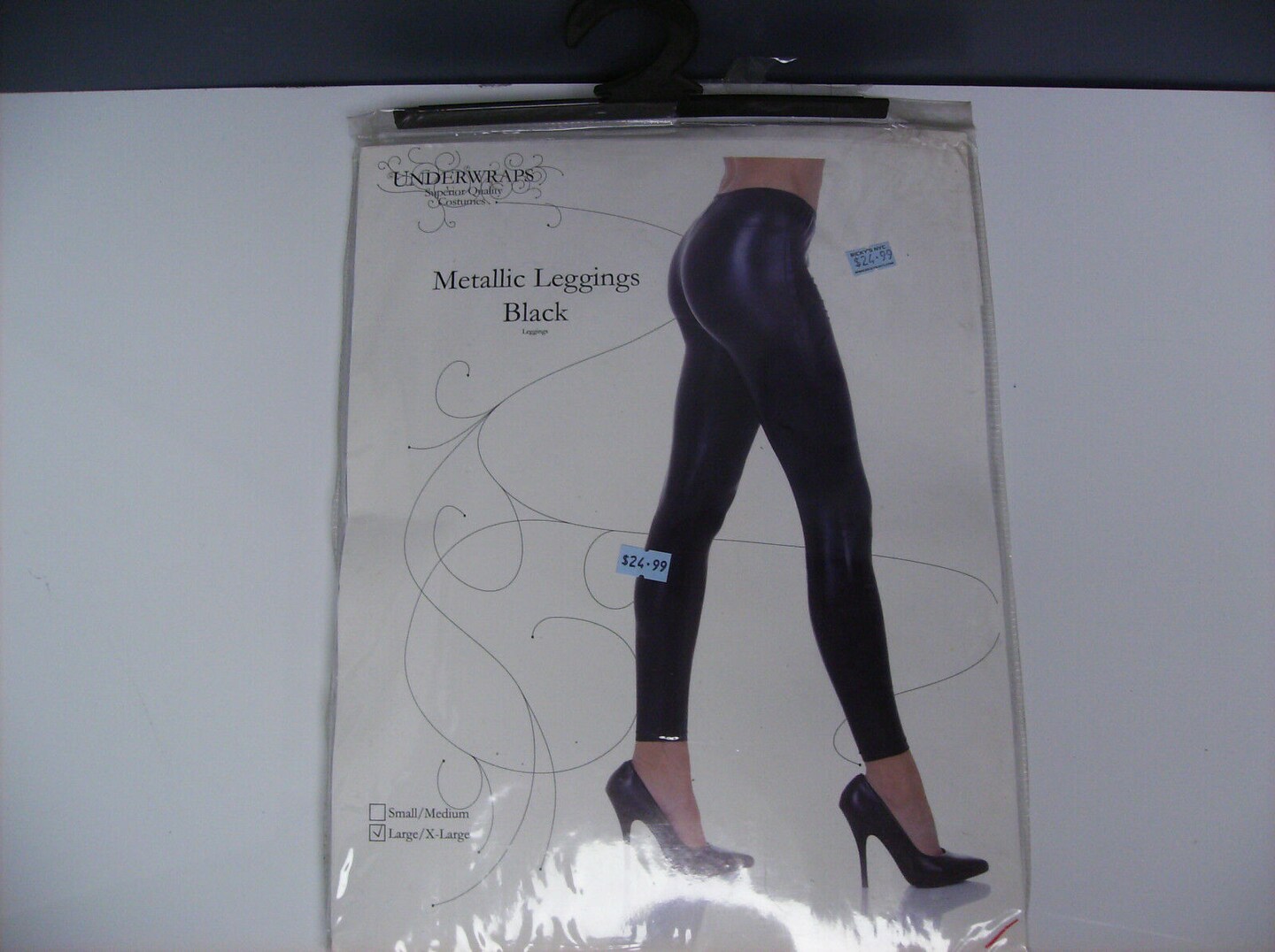 Underwraps Womens Metallic Black Leggings Halloween Accessory - XS