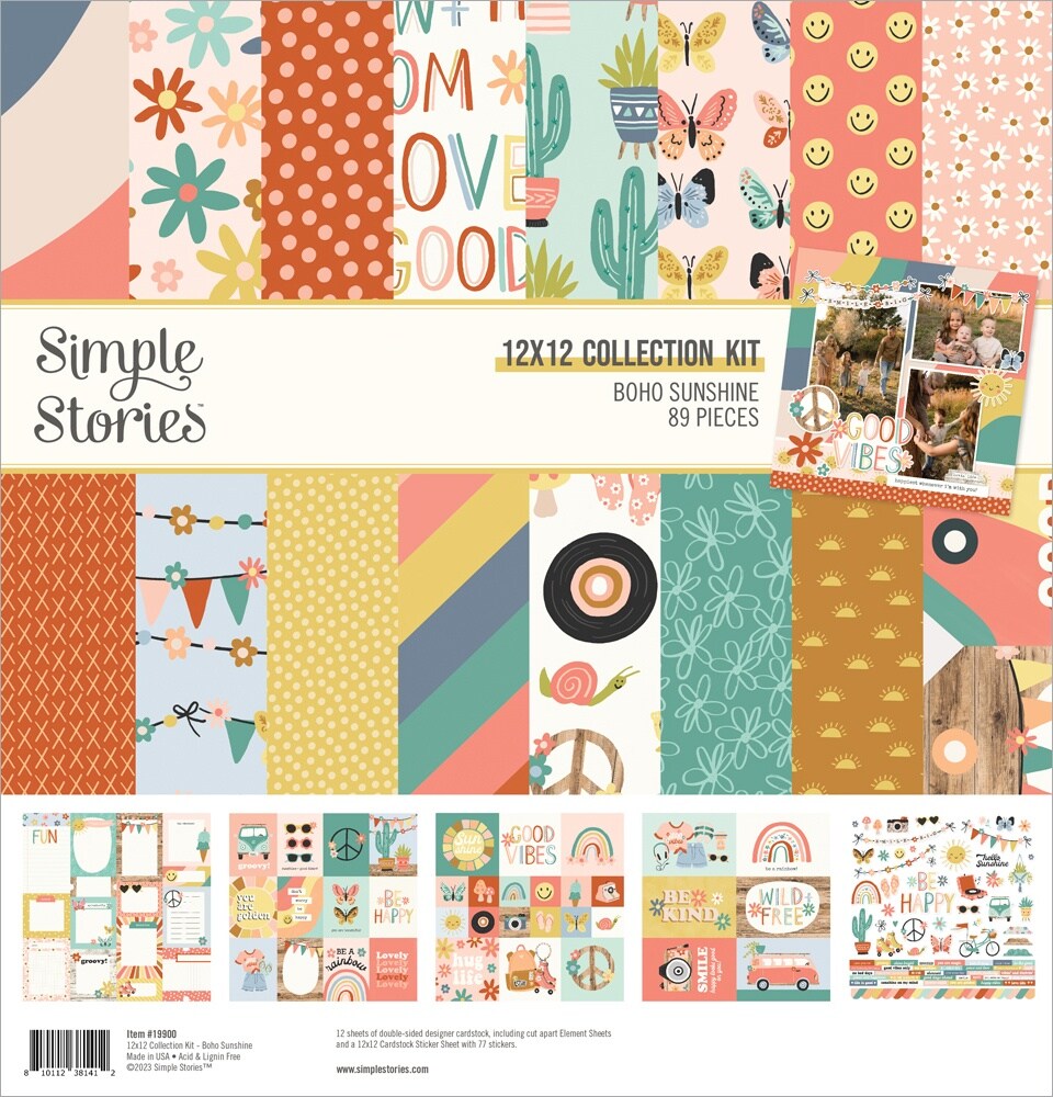 Simple Stories Collection Kit 12&#x22;X12&#x22;-Boho Sunshine