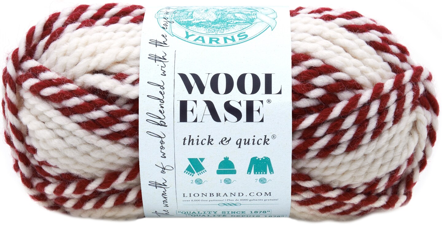 Lion Brand Wool-Ease Thick & Quick Yarn-Red Beacon