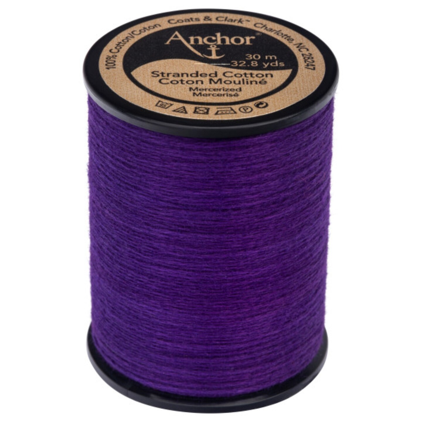 Anchor 6-Strand Embroidery Floss Spool 32.8yd-Violet Very Dark