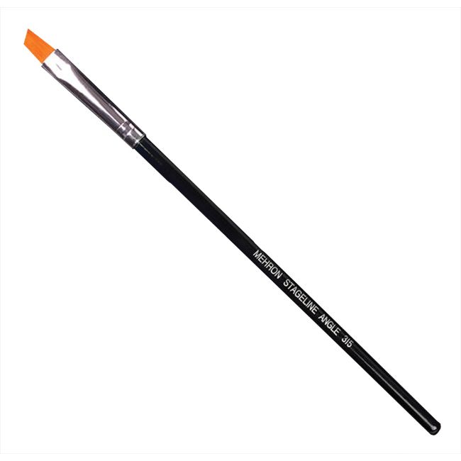 The Costume Center 16&#x22; Black and Orange Flat Stage 5 Halloween Makeup Brush Accessory