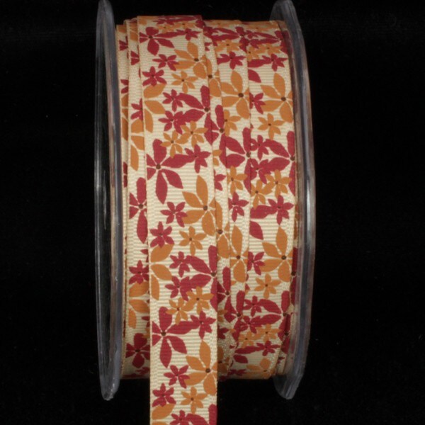 The Ribbon People Brown and Cream White Thin Striped Wired Craft Ribbon  0.75 x 54 Yards