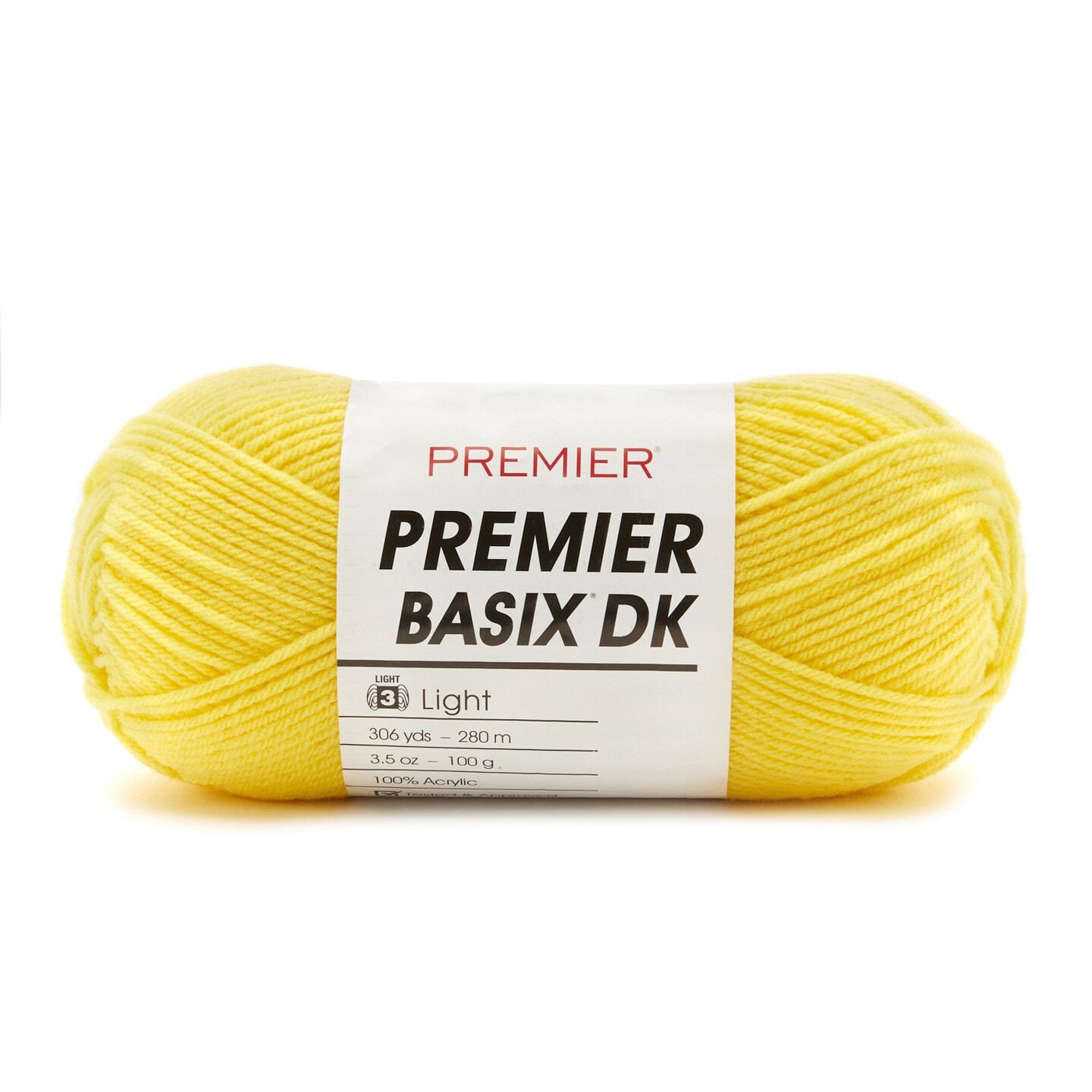 Premier Yarns Basix DK Yarn-Yellow