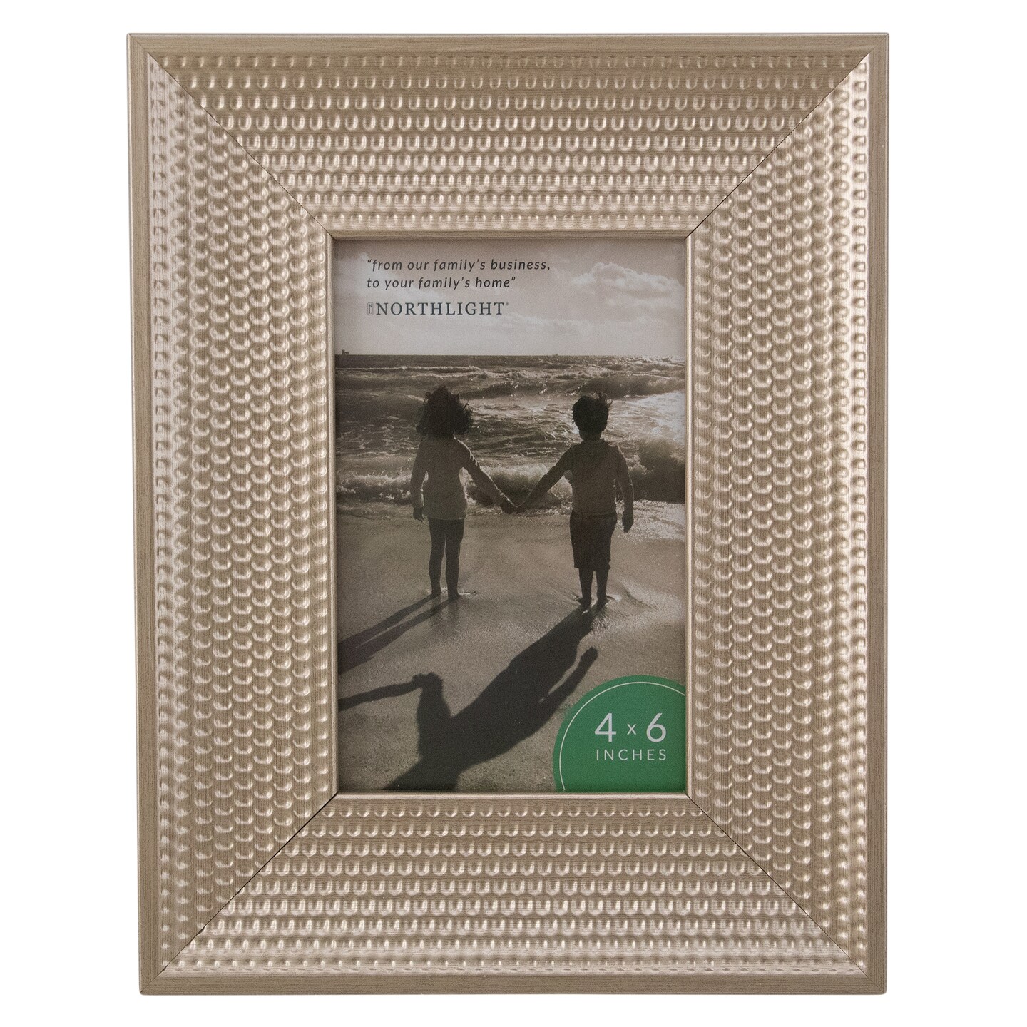 Northlight Honeycomb Rectangular Picture Frame for a 4" x 6" Photo - 13.25" - Champagne Gold
