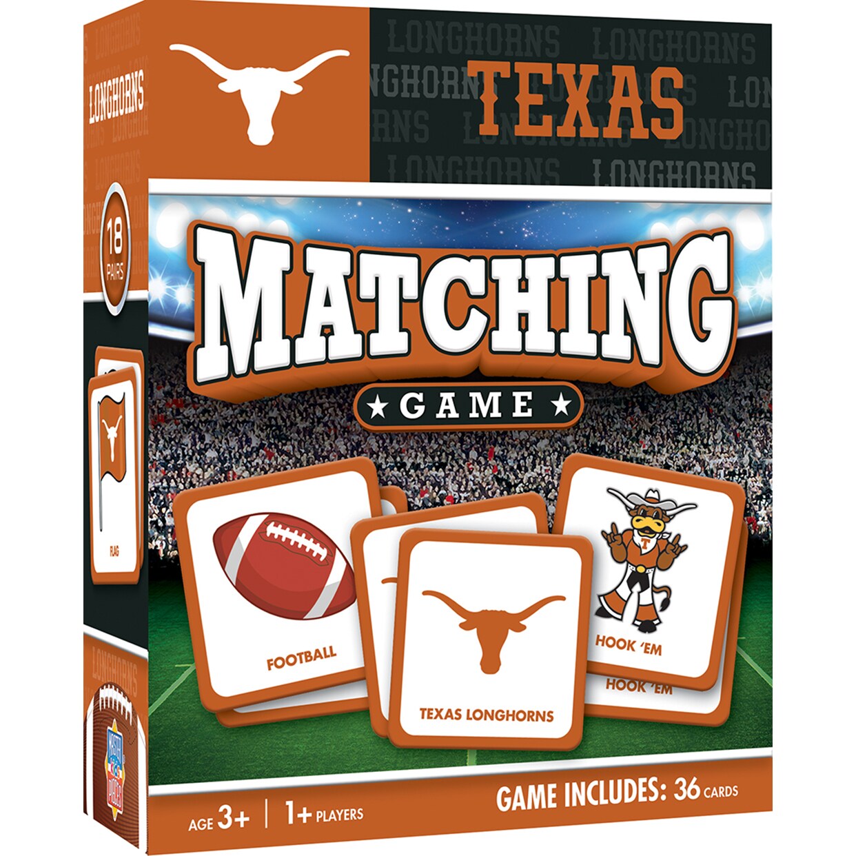 Masterpieces   Officially Licensed NCAA Texas Longhorns Matching Game for Kids and Families