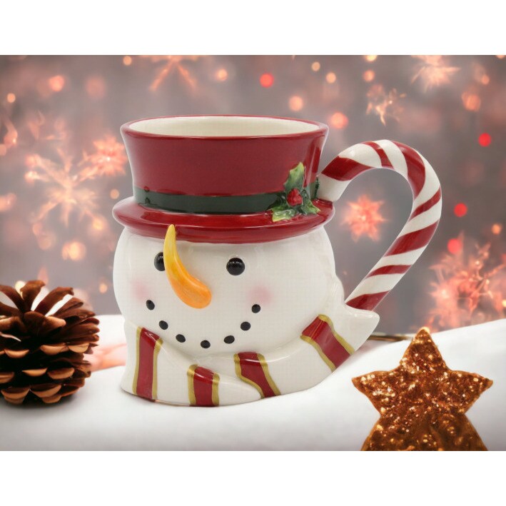 Christmas Decor Snowman Mug (Set of 2) Coffee Mug Gift Idea For Any Occasion