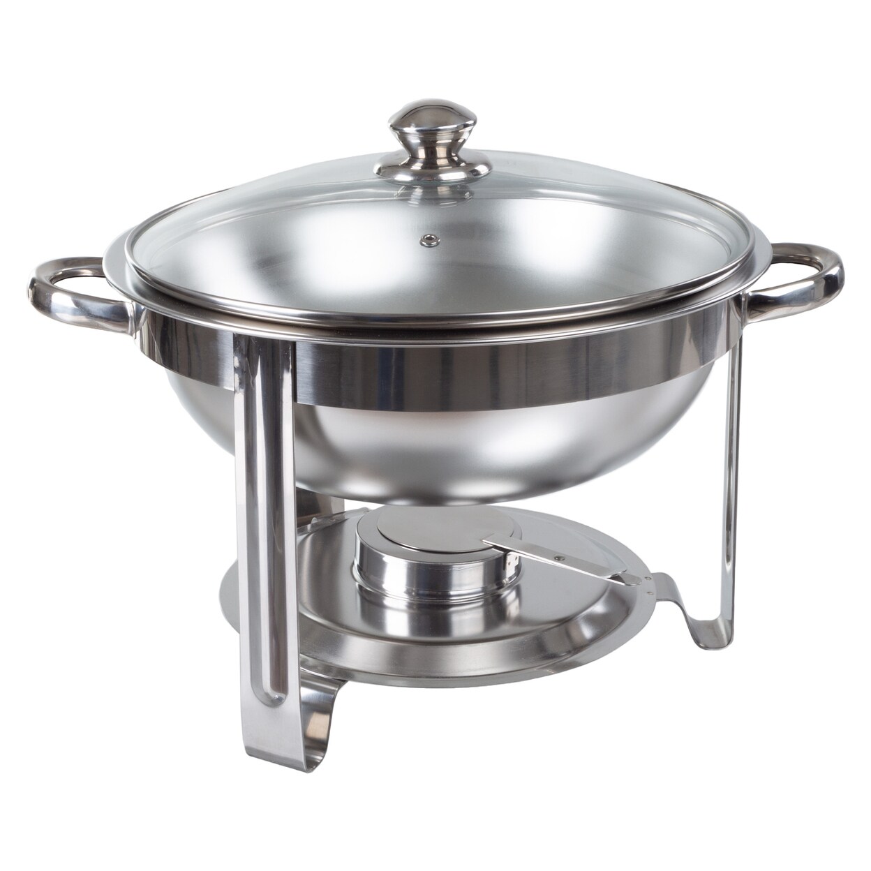 Classic Cuisine Round 5 QT Chafing Dish Buffet Set Food Warmers for Parties Stainless Steel