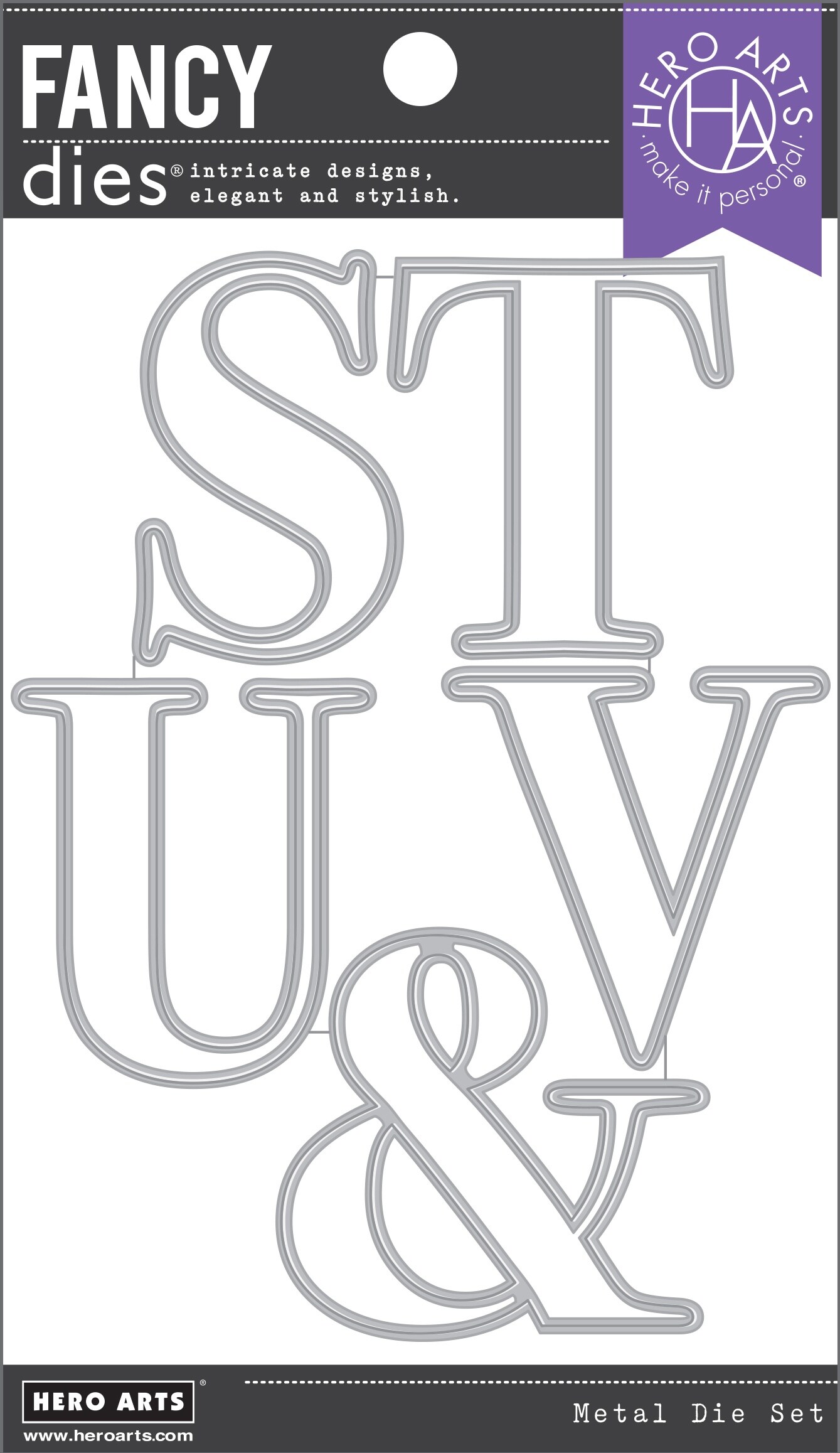 Hero Arts Fancy Dies-Letter S-V