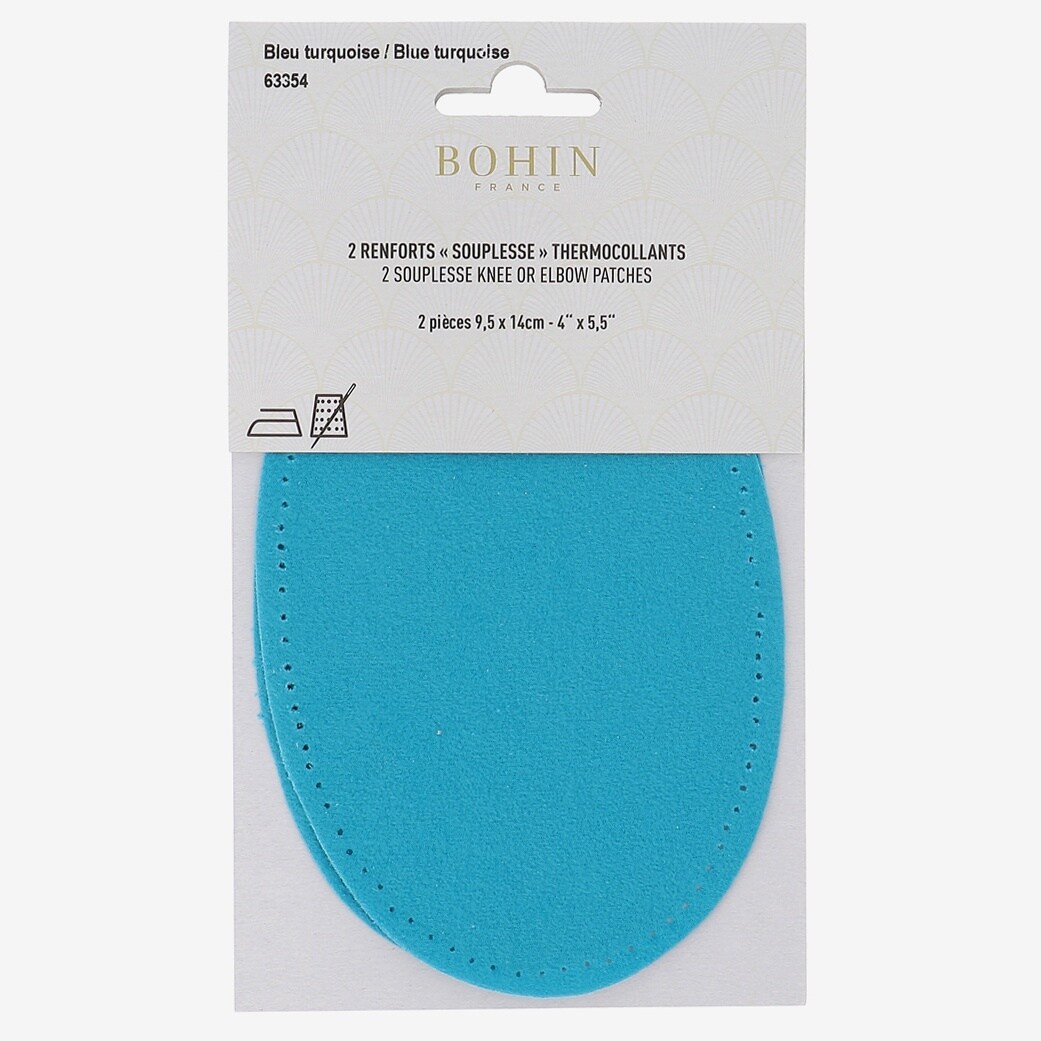 Bohin Iron On Elbow Patches 4&#x22;X5.5&#x22; 2/Pkg