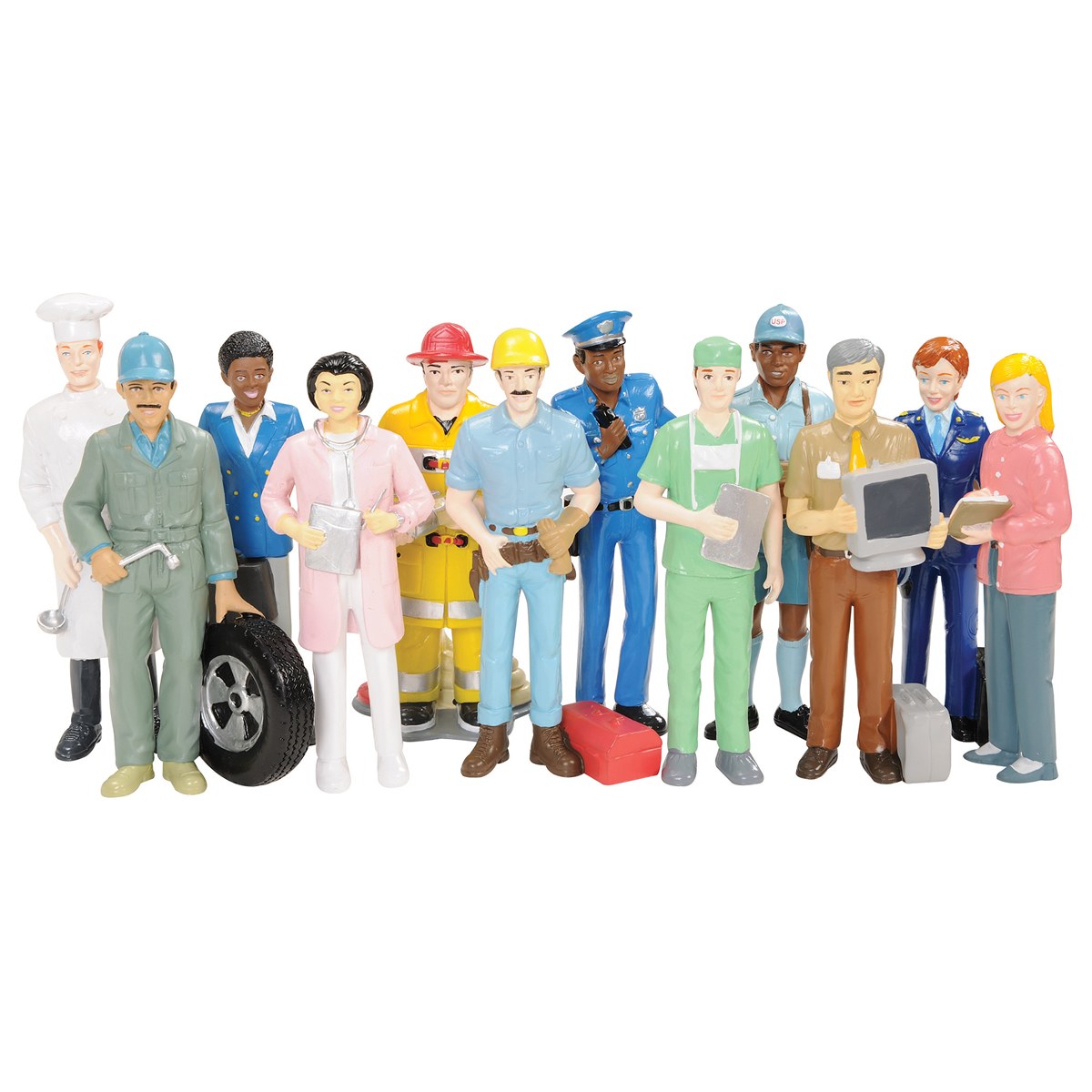 Creative Minds Block Play Pretend Professionals Vinyl Career Figures