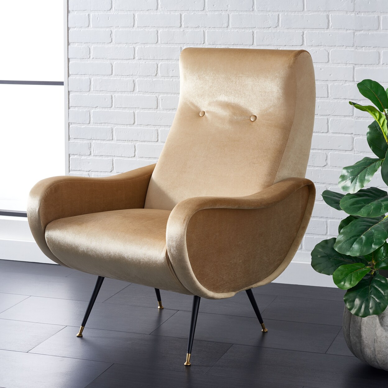 Camel accent online chair