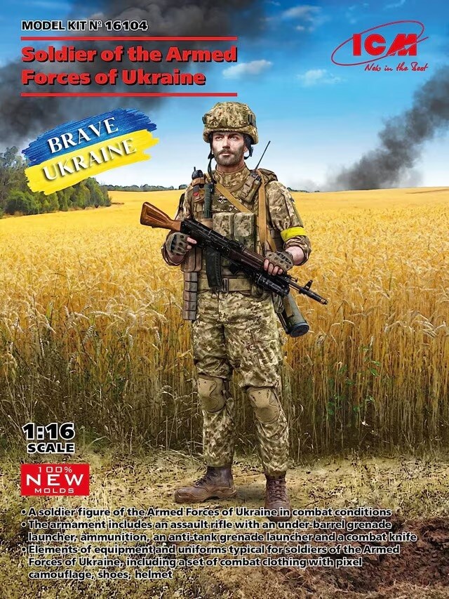ICM  1/35 Soldier of The Armed Forces of Ukraine Plastic Model