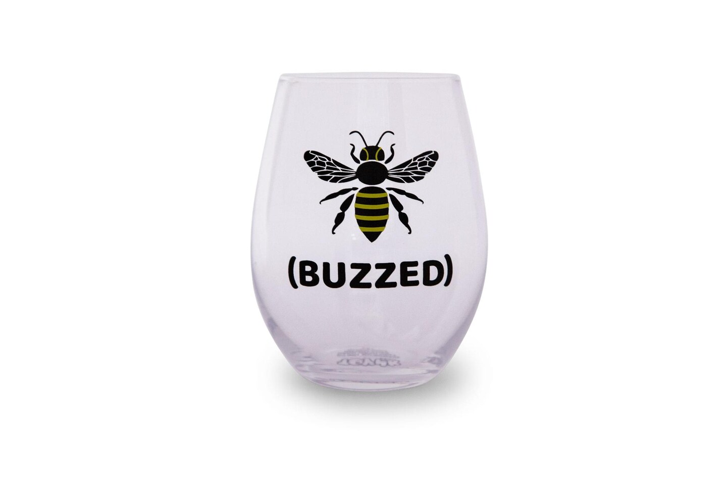 Bumble Bee &#x22;Buzzed&#x22; Oversized Stemless Wine Glass | Holds 20 Ounces