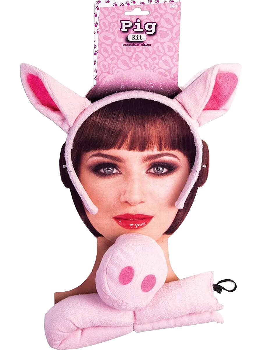 Adult&#x27;s Pink Pig Animal Costume Accessory Set