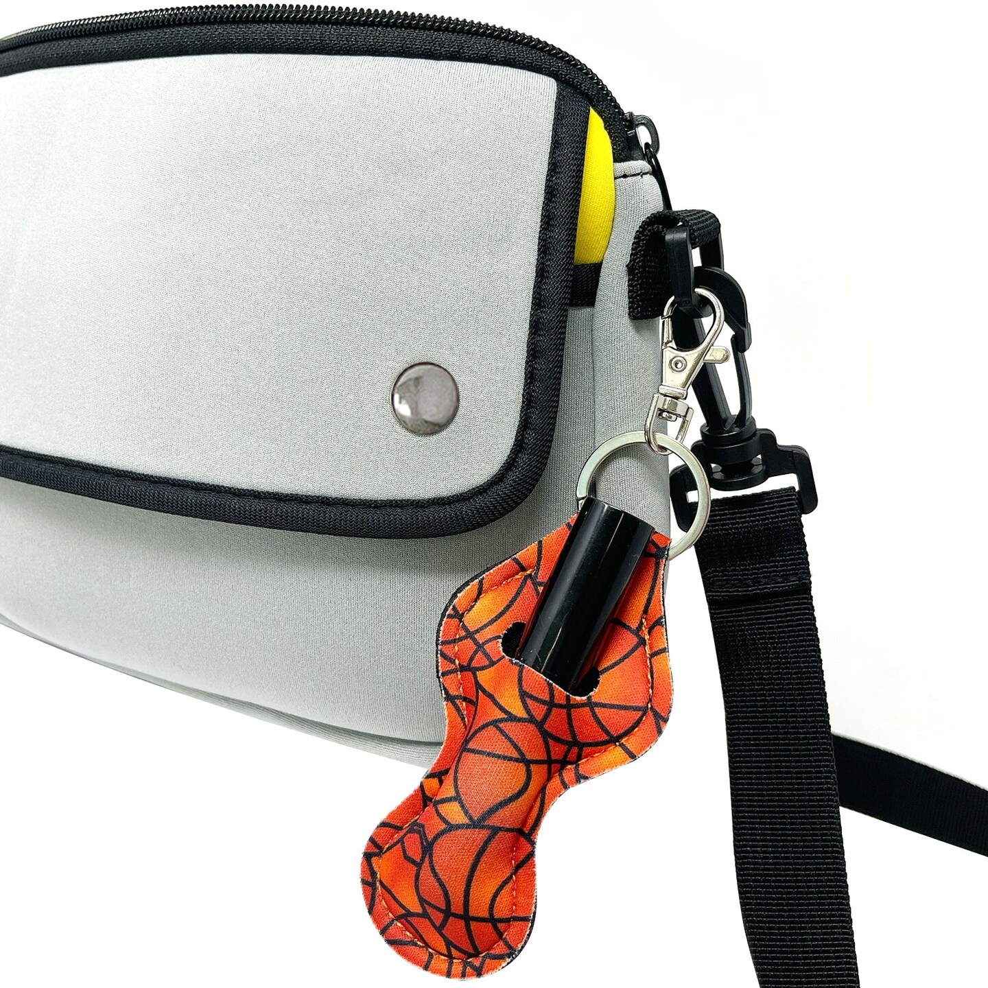 Wrapables 10 Pack Chapstick Holder Keychain with 10 Pieces Metal Clasps