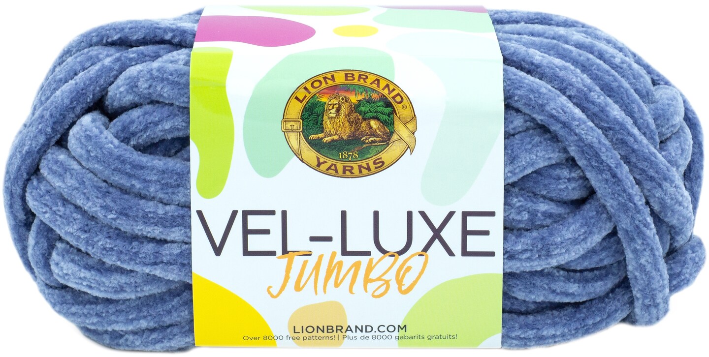 Lion Brand Vel-Luxe Jumbo Yarn-Silver Bullet