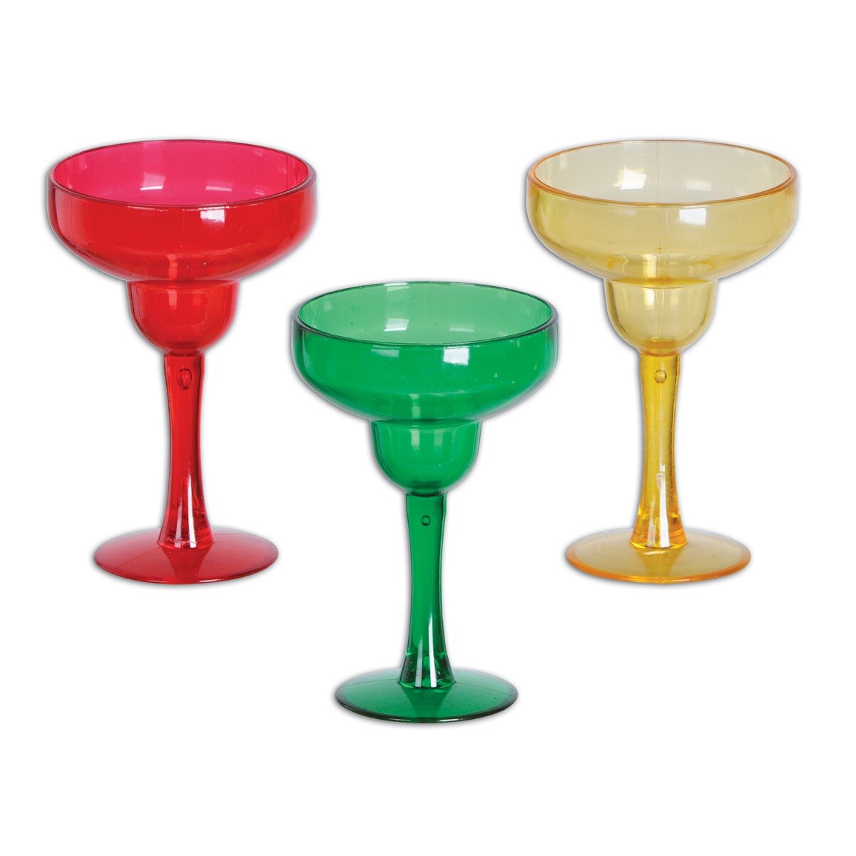 Beistle Club Pack of 72 Assorted Neon-Colored Margarita Shot Drinking Glasses 1 Oz