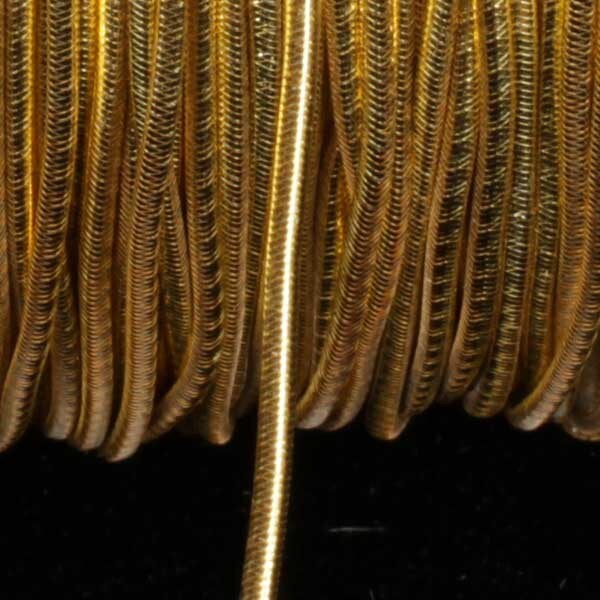 The Ribbon People Gold Braided Elastic Craft Cord 0.25&#x22; x 218 Yards