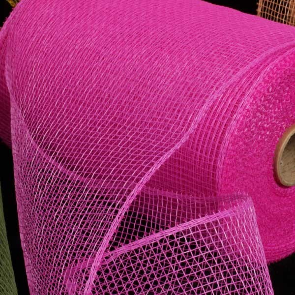 The Ribbon People Fuchsia Pink Decorating Mesh Craft Ribbon 6.5&#x22; x 120 Yards