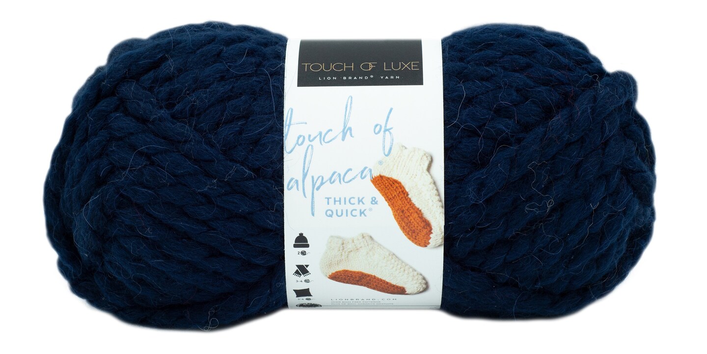 Lion Brand Touch Of Alpaca Thick &#x26; Quick Yarn-Nightshade