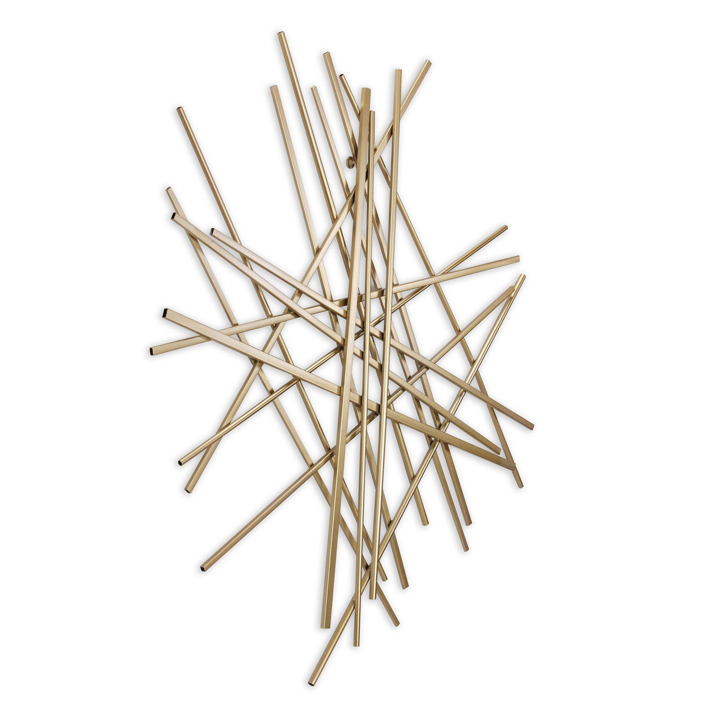 Contemporary Home Living 35" Gold Bar and Panel Avalon Abstract Wall Decoration