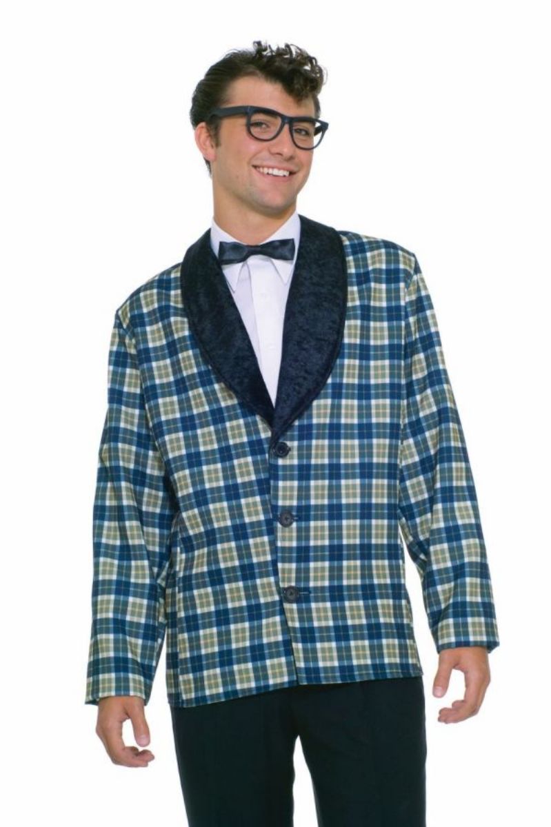 The Costume Center Blue and Green Plaid Good Buddy Jacket Men Adult Halloween Costume - One Size