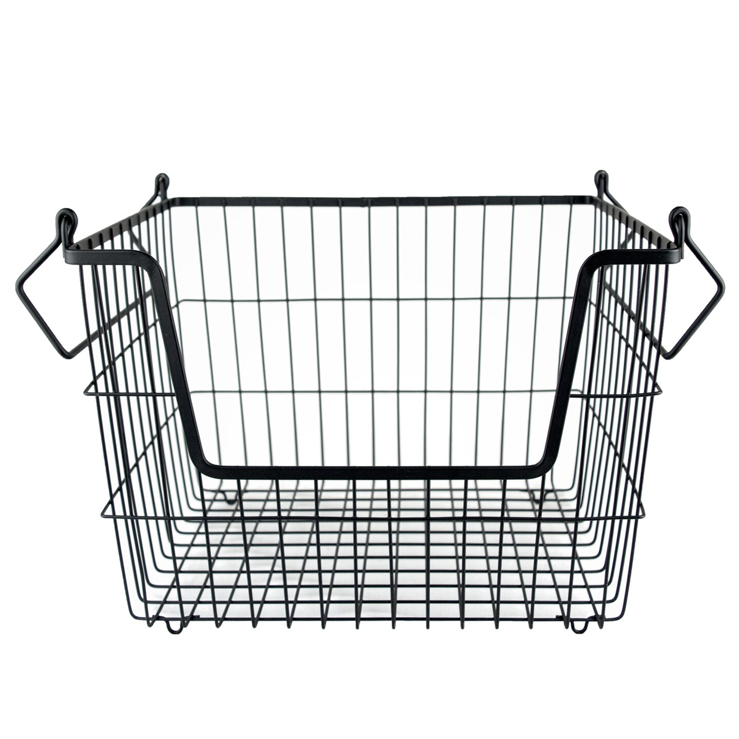 Small Metal Storage Basket - Black - Home All