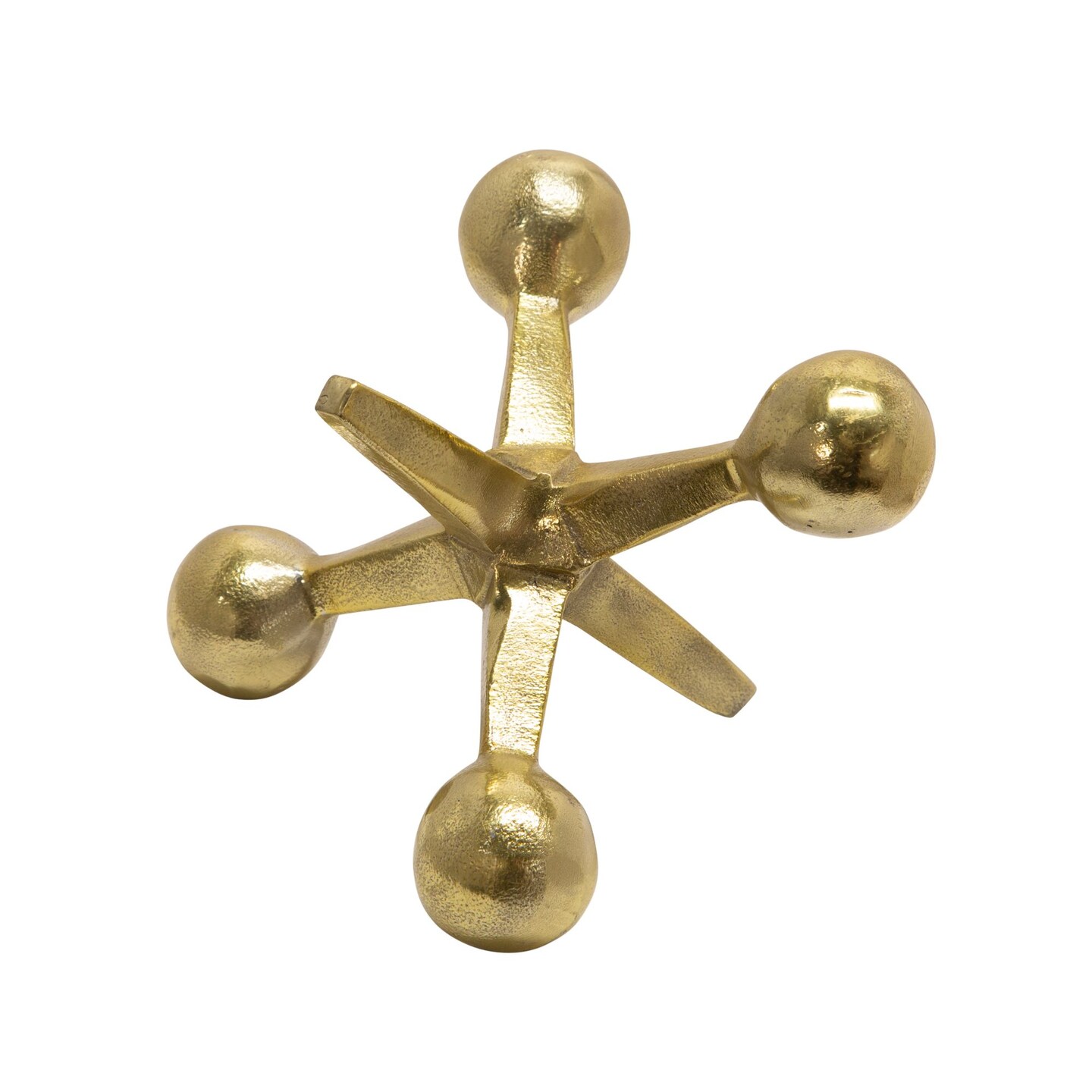 Kingston Living Metal Jacks Tabletop Sculpture - 7&#x22; - Gold