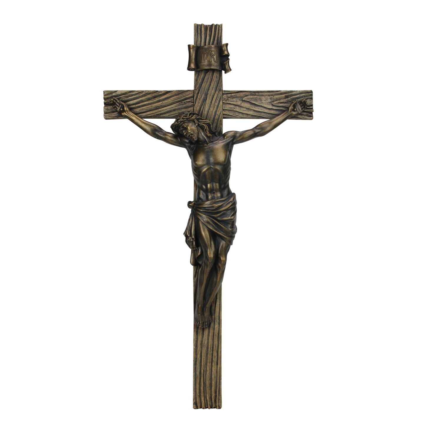 Roman 20&#x22; Joseph&#x27;s Studio Religious Antique Gold Crucifix Wall Cross
