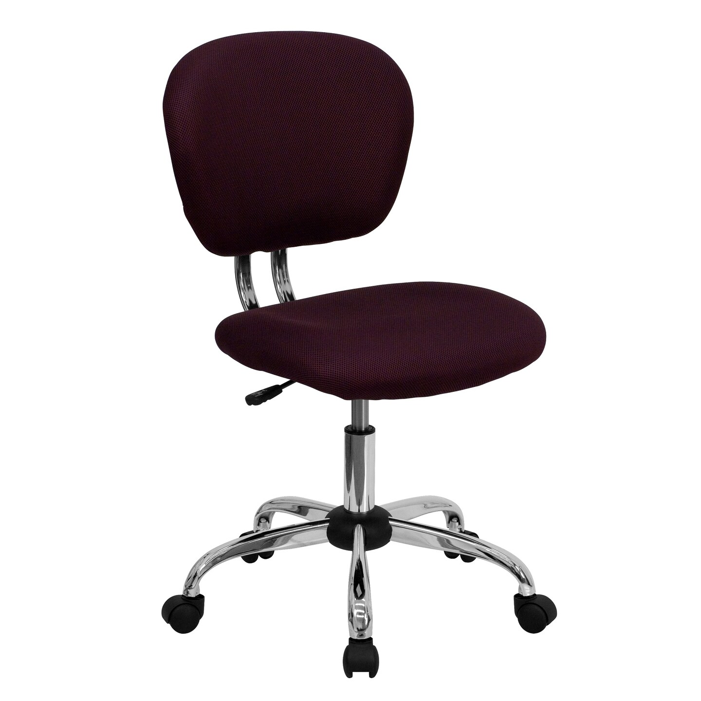 Flash Furniture 37.5" Burgundy Red Mid-Back Mesh Padded Swivel Task Office Chair