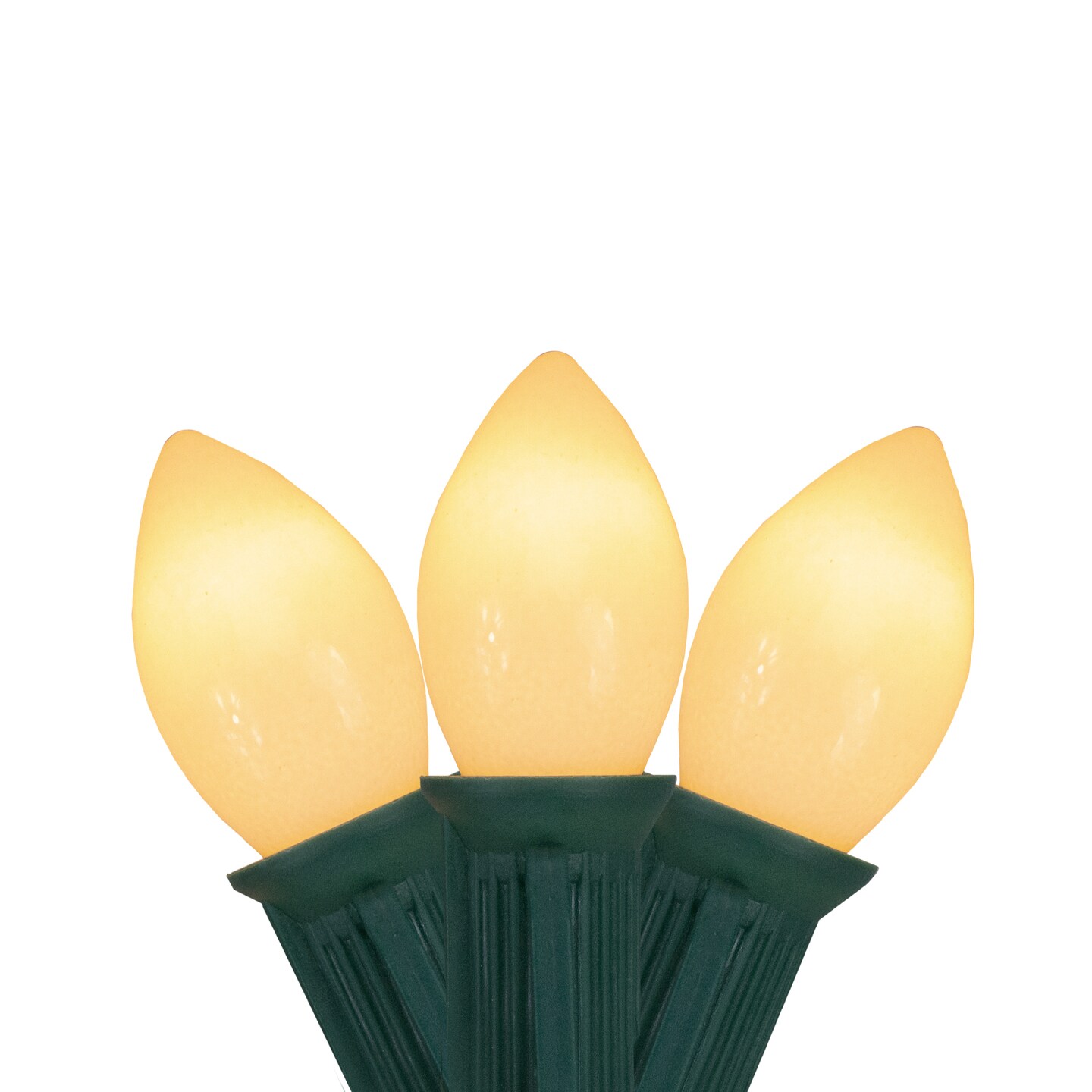 Northlight 25-Count Clear Opaque C7 Christmas Light Set - 24ft Green Wire