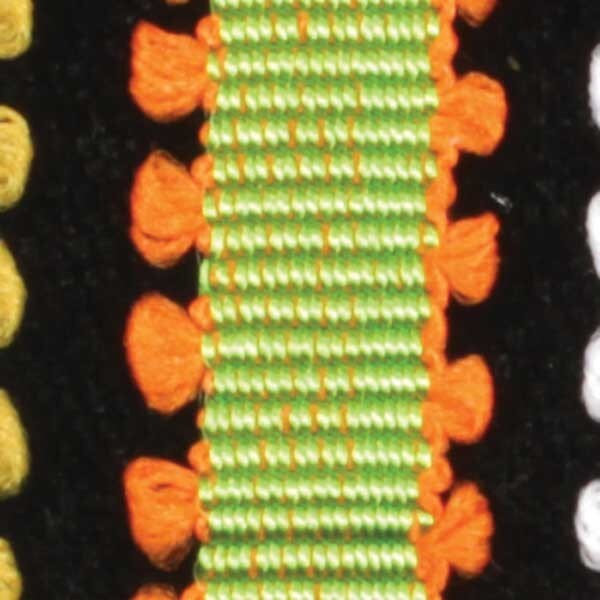 The Ribbon People Lime Green and Orange Grosgrain Craft Ribbon 0.25&#x22; x 66&#x22;