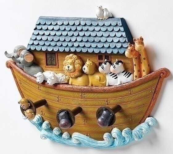Roman Noah&#x27;s Ark of Animals Wall Decoration - 12&#x22;