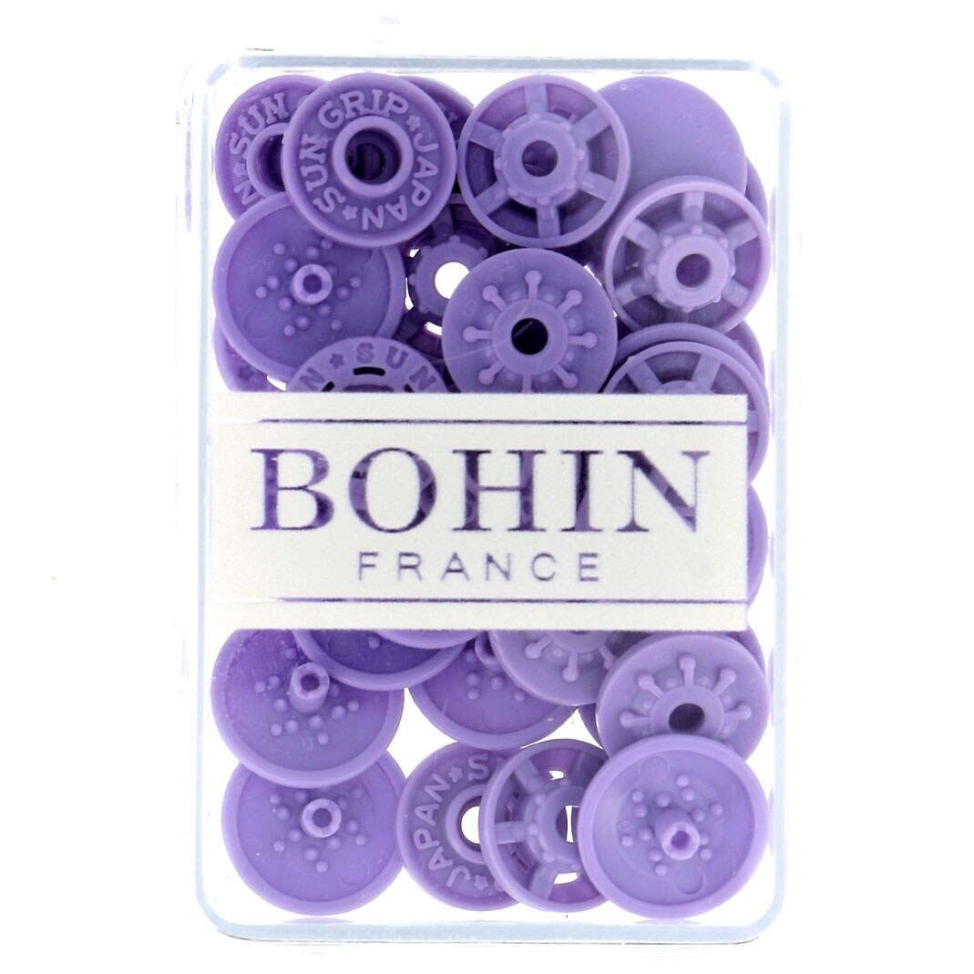 Bohin Finger Snap Fasteners 13mm (1/2&#x22;) 8 Sets