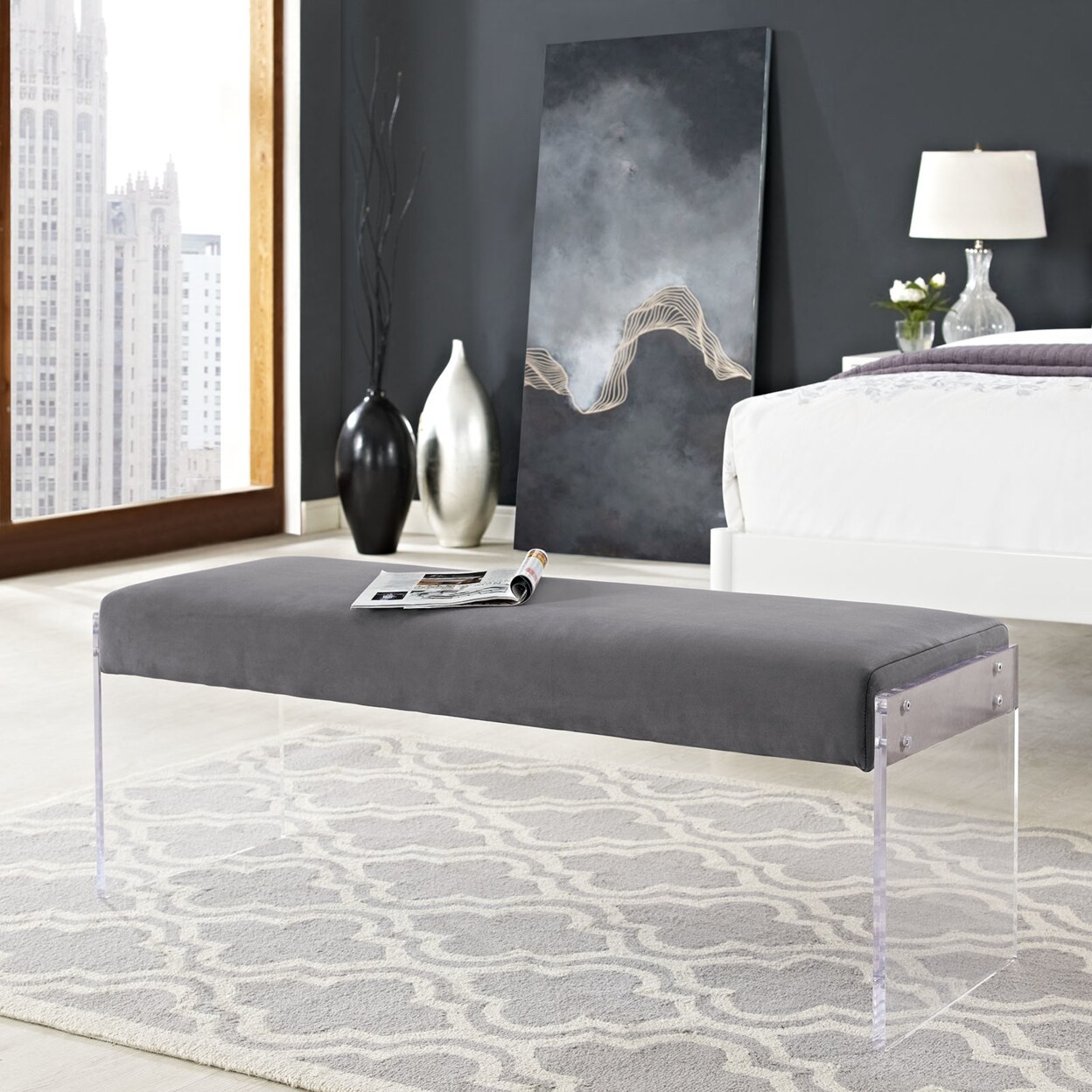 Modway Roam Performance Velvet Bench-EEI-2461
