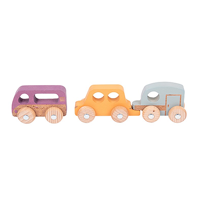 Rainbow Wooden Adventure Vehicles - Set of 3
