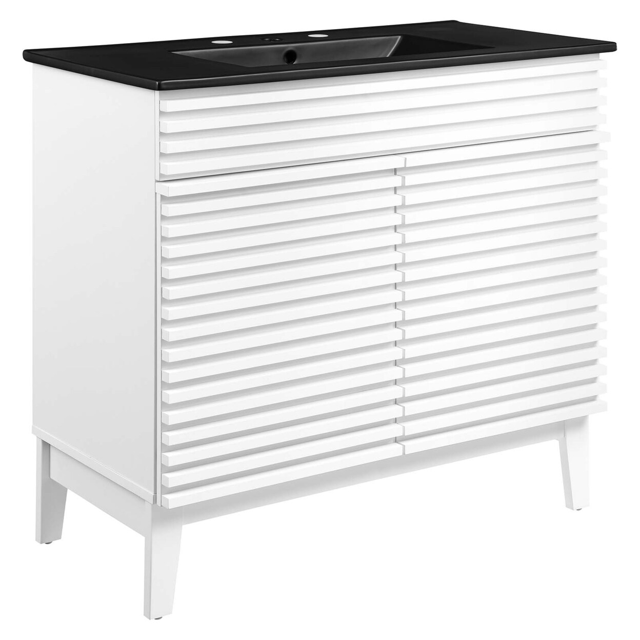 Modway Render 36&#x22; Bathroom Vanity-EEI-5396-CHA-BLK