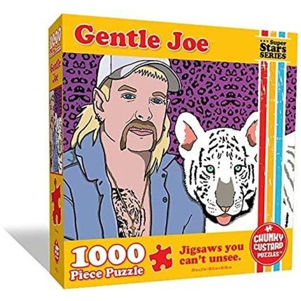 Gentle Joe Tiger King 1000 Piece Jigsaw Puzzle By Chunky Custard Puzzles