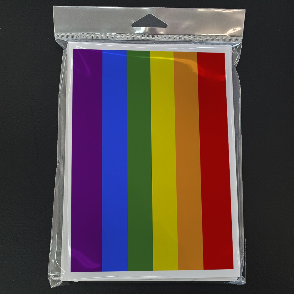 Caroline&#x27;s Treasures Gay Pride Greeting Cards and Envelopes Pack of 8