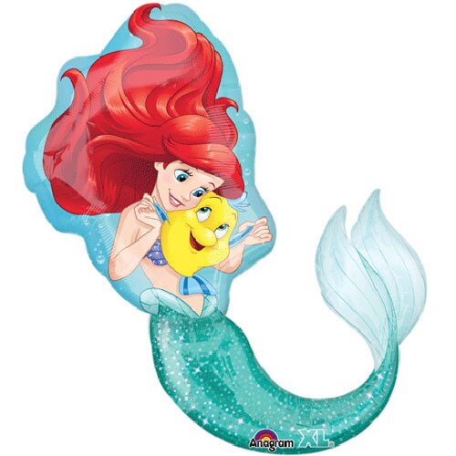 34&#x22; Little Mermaid Shaped Balloon