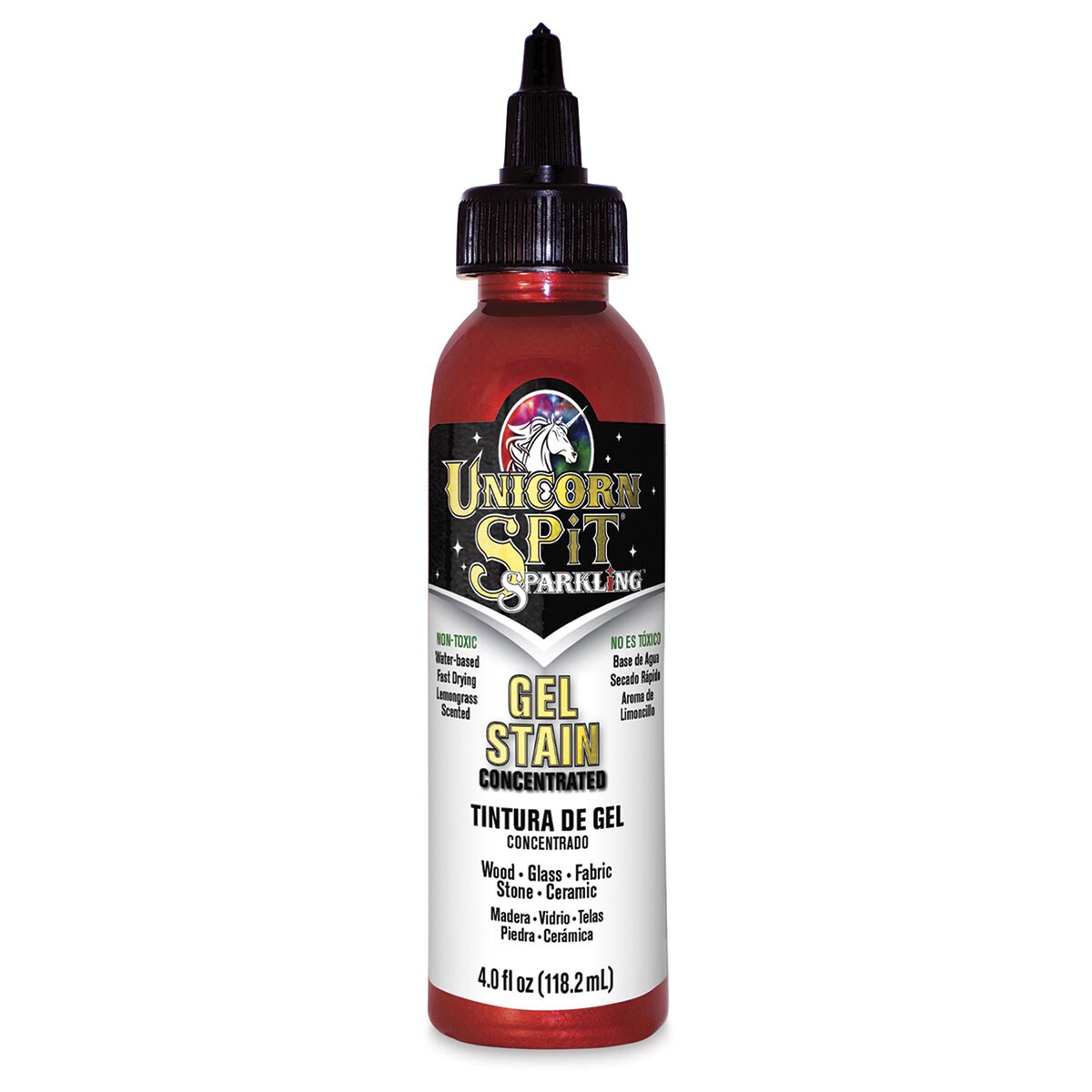 Unicorn Spit Gel Stain and Glaze - Dolly Firebird, 4 oz, Sparkling, Bottle