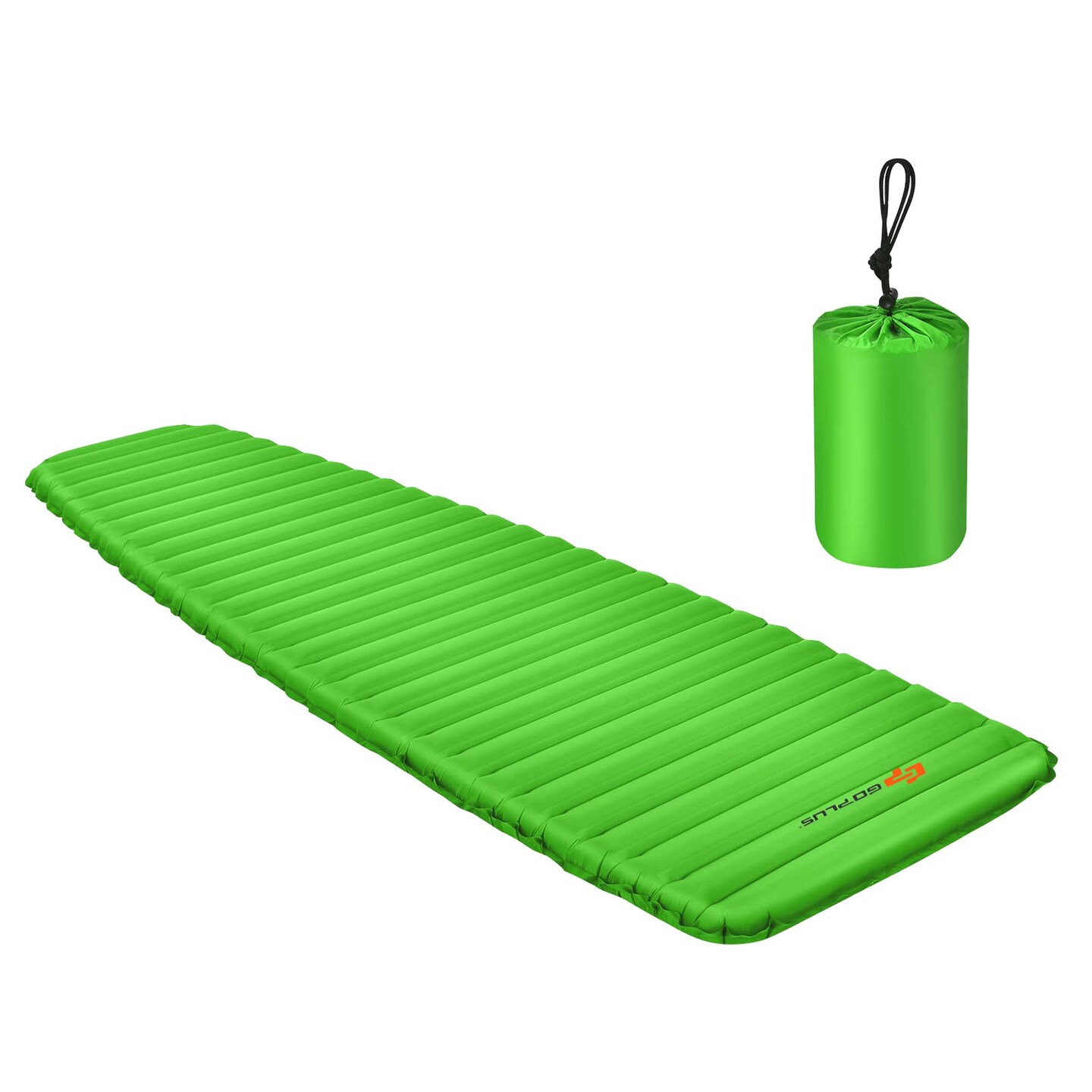 Goplus 3 Inch Inflatable Camping Sleeping Pad Waterproof &#x26; Comfortable Sleeping Mat Blue/Green