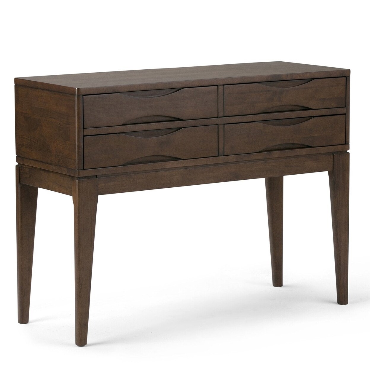 Harper Console Table Solid Wood Hallway Table Mid-Century Style 40In Wide