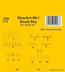 1/72 Beaufort Mk.I Bomb Bay 1/72 / Airfix kit
